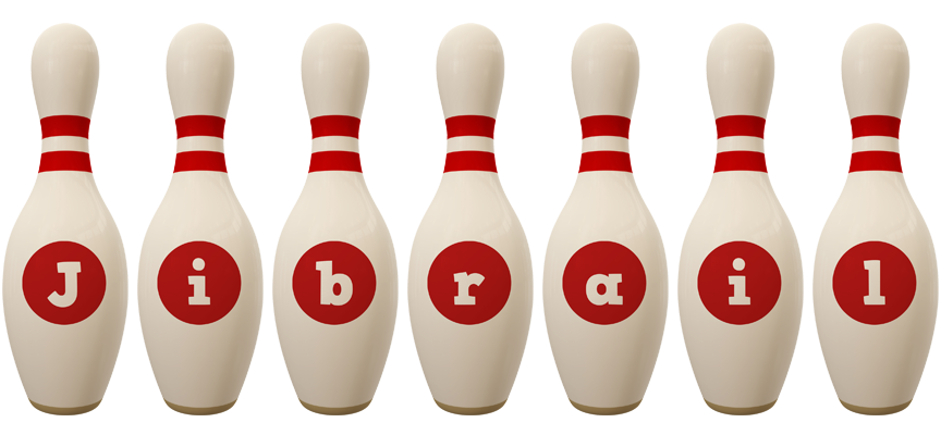 Jibrail bowling-pin logo