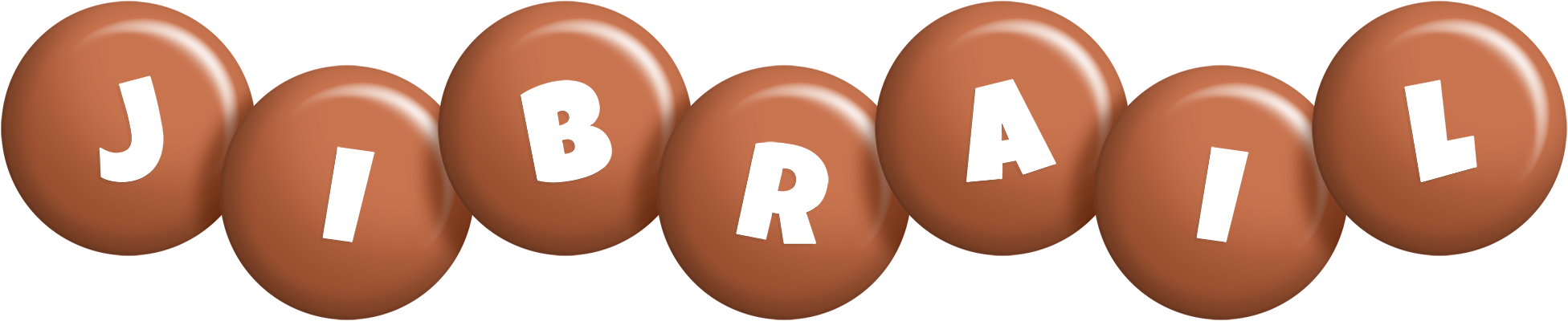 Jibrail candy-brown logo