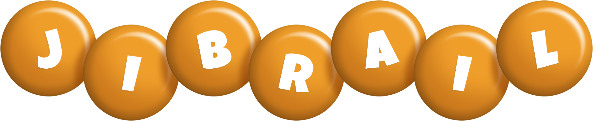 Jibrail candy-orange logo