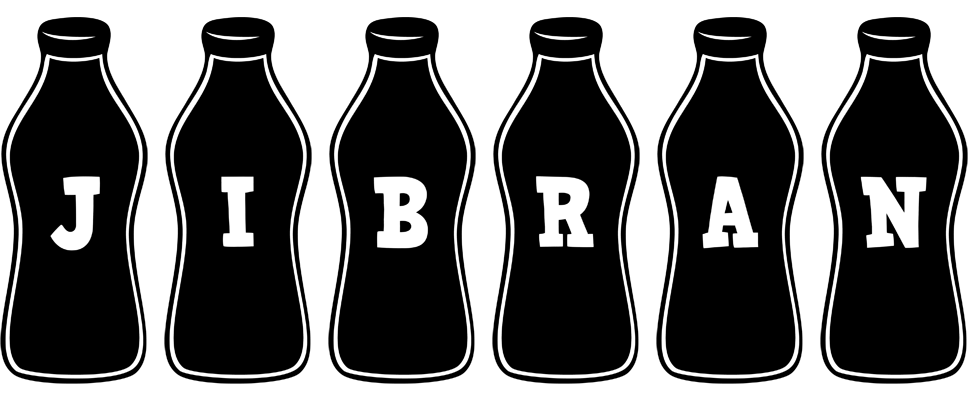 Jibran bottle logo