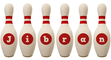 Jibran bowling-pin logo