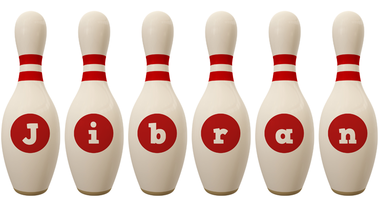 Jibran bowling-pin logo