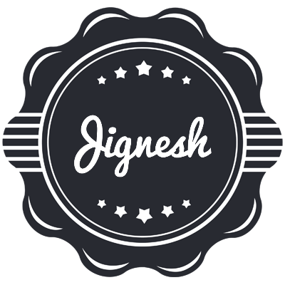 Jignesh badge logo
