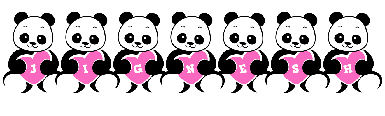 Jignesh love-panda logo