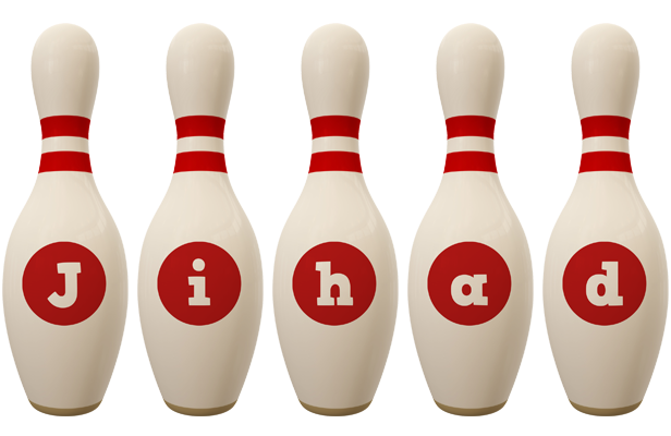 Jihad bowling-pin logo