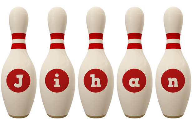 Jihan bowling-pin logo