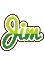 Jim golfing logo