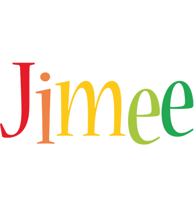 Jimee birthday logo