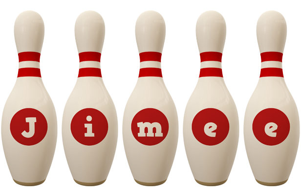 Jimee bowling-pin logo