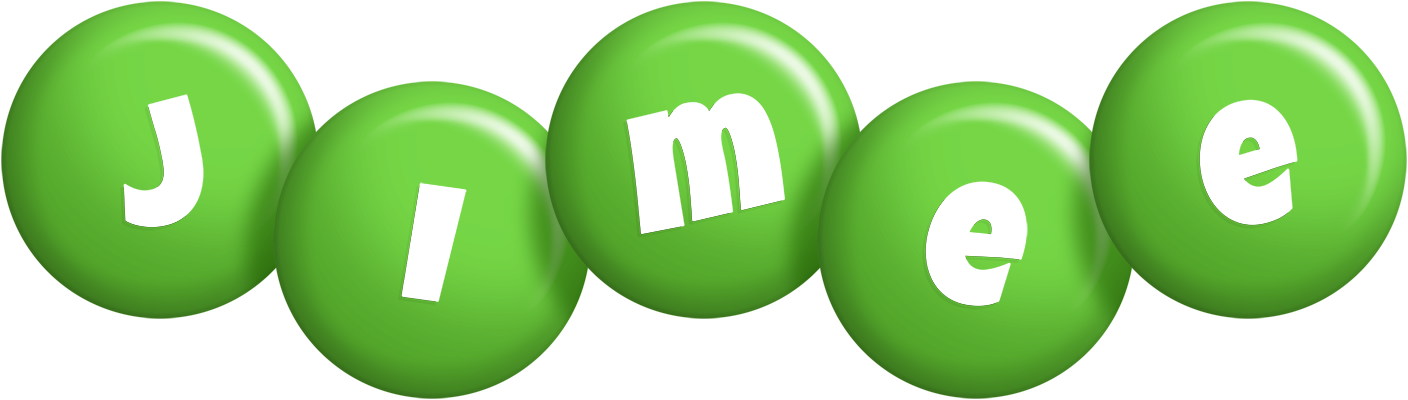 Jimee candy-green logo