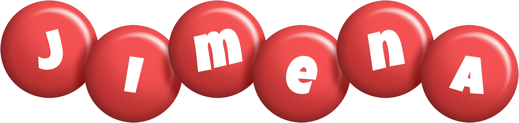 Jimena candy-red logo
