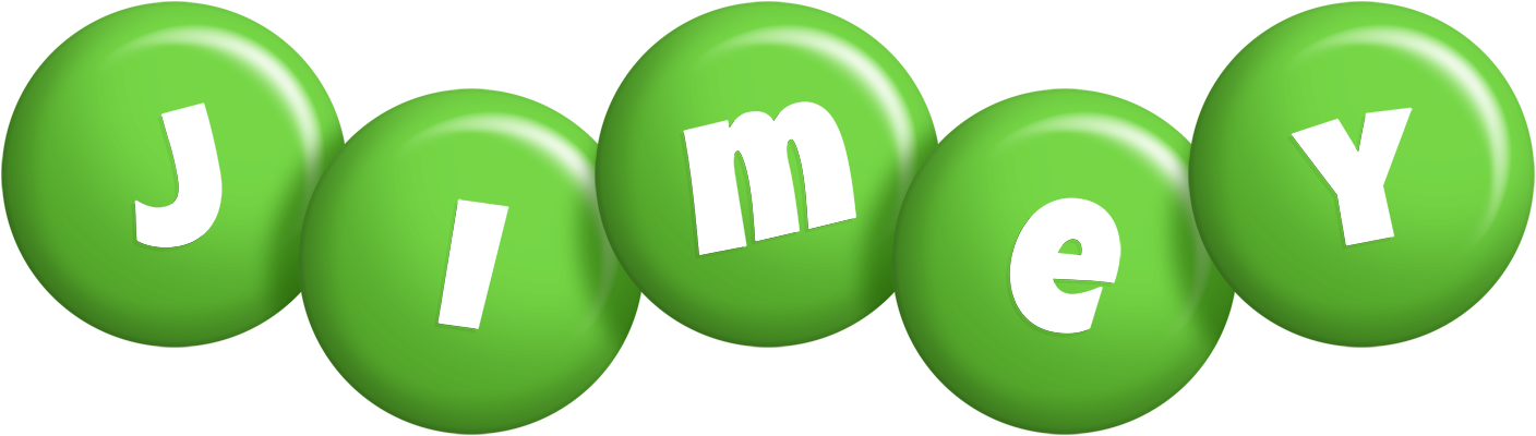 Jimey candy-green logo