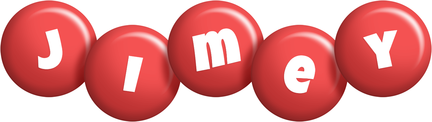 Jimey candy-red logo