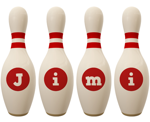 Jimi bowling-pin logo