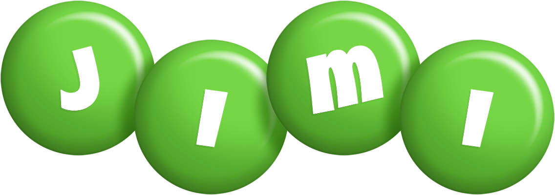 Jimi candy-green logo