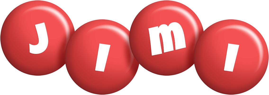 Jimi candy-red logo