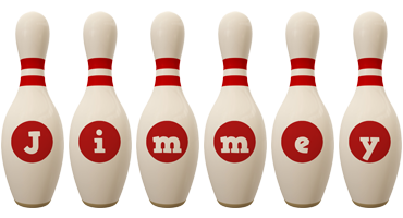 Jimmey bowling-pin logo