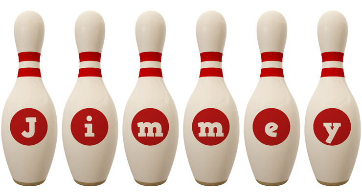 Jimmey bowling-pin logo