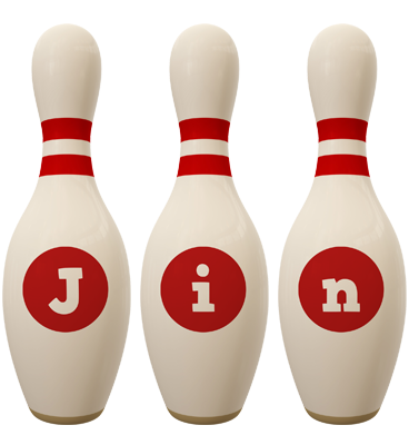 Jin bowling-pin logo