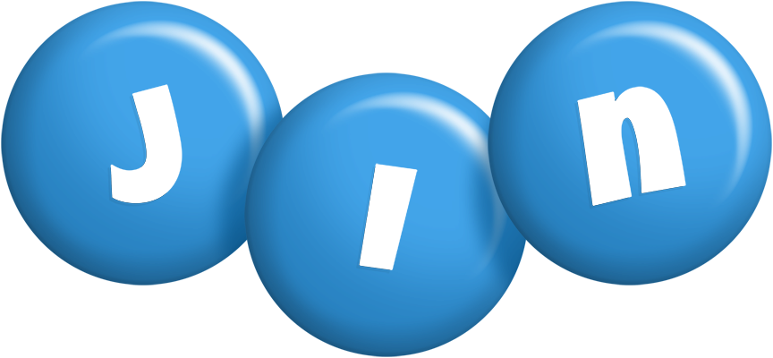 Jin candy-blue logo