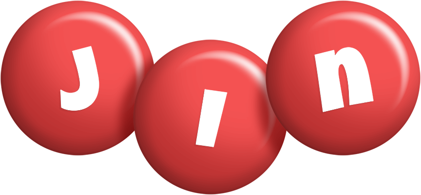 Jin candy-red logo
