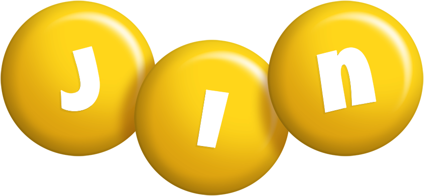 Jin candy-yellow logo