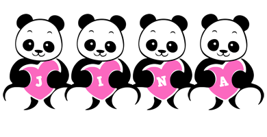 Jina love-panda logo