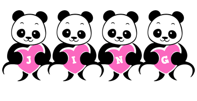 Jing love-panda logo
