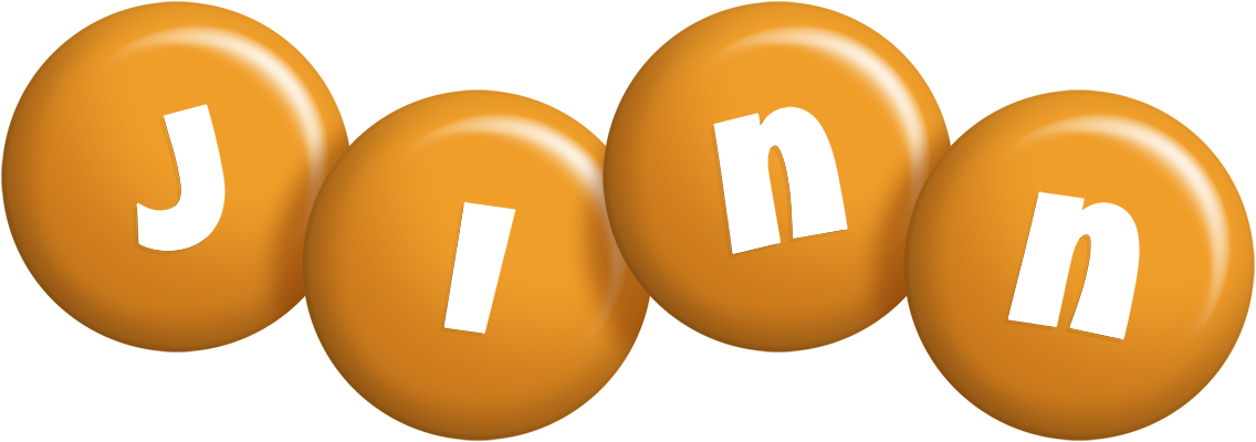 Jinn candy-orange logo