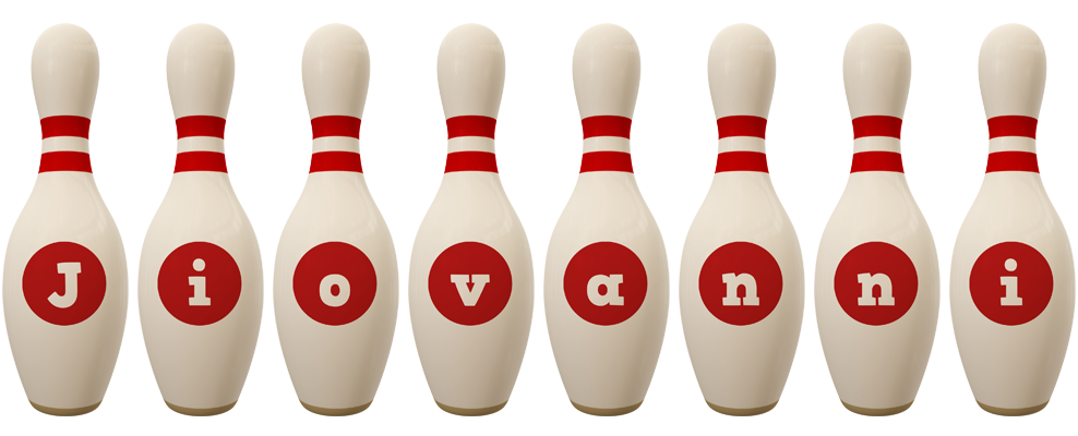 Jiovanni bowling-pin logo