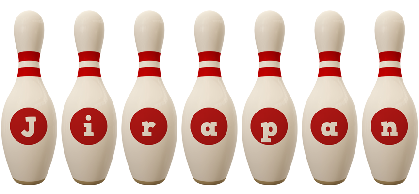 Jirapan bowling-pin logo