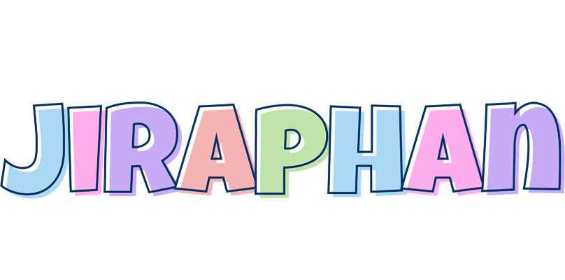 Jiraphan pastel logo
