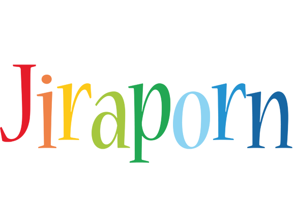 Jiraporn birthday logo