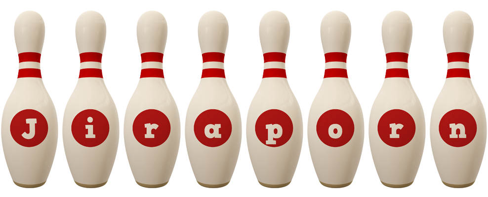 Jiraporn bowling-pin logo