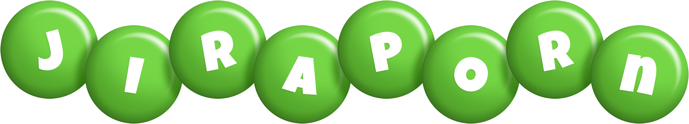 Jiraporn candy-green logo
