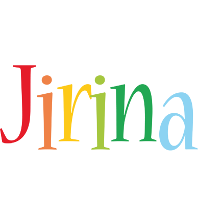 Jirina birthday logo