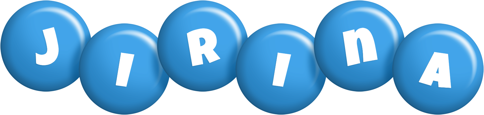 Jirina candy-blue logo