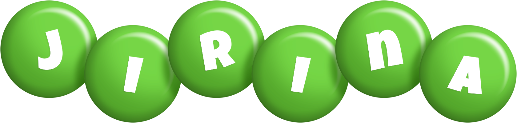 Jirina candy-green logo