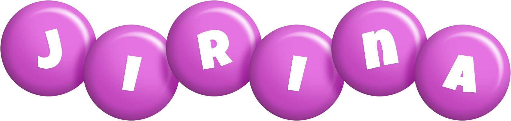 Jirina candy-purple logo