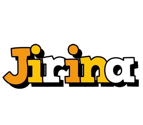 Jirina cartoon logo