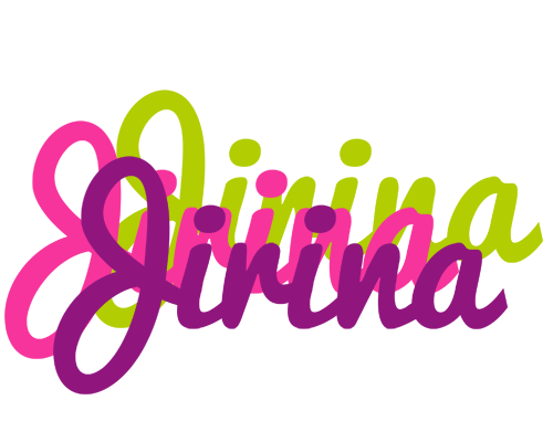 Jirina flowers logo