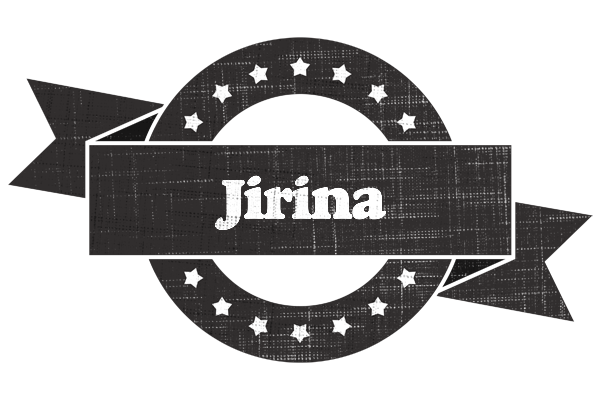 Jirina grunge logo