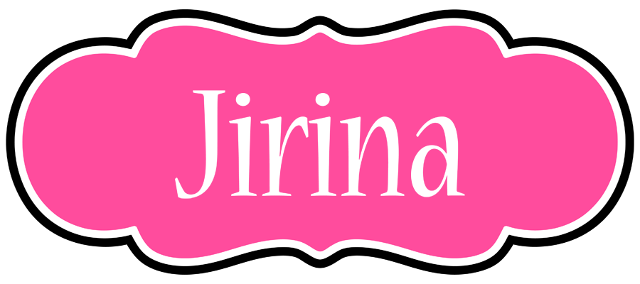 Jirina invitation logo