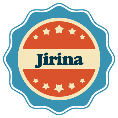 Jirina labels logo