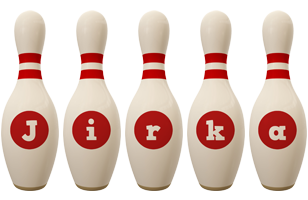 Jirka bowling-pin logo