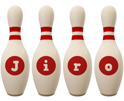 Jiro bowling-pin logo