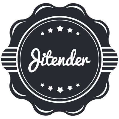 Jitender badge logo