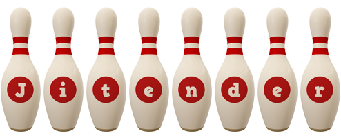 Jitender bowling-pin logo