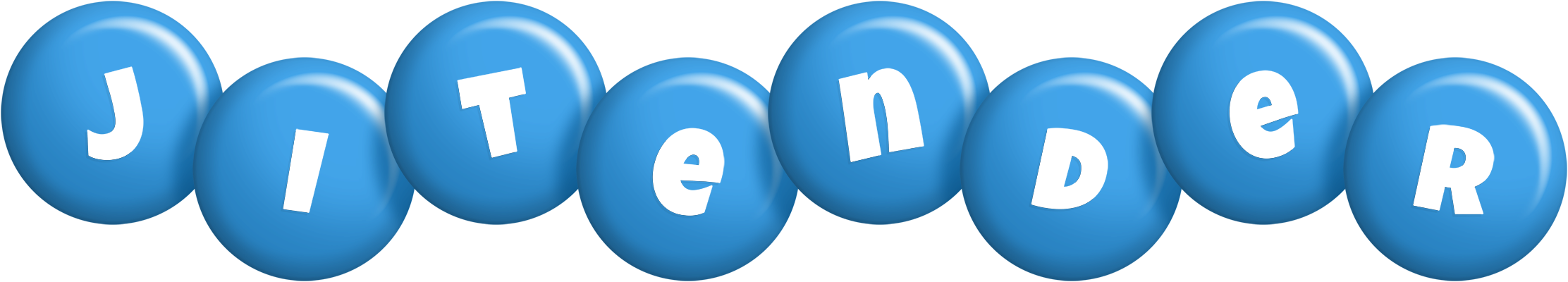 Jitender candy-blue logo