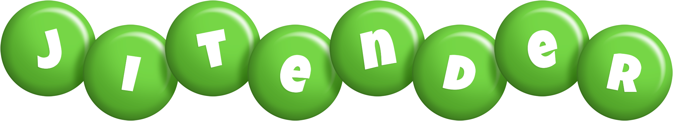 Jitender candy-green logo